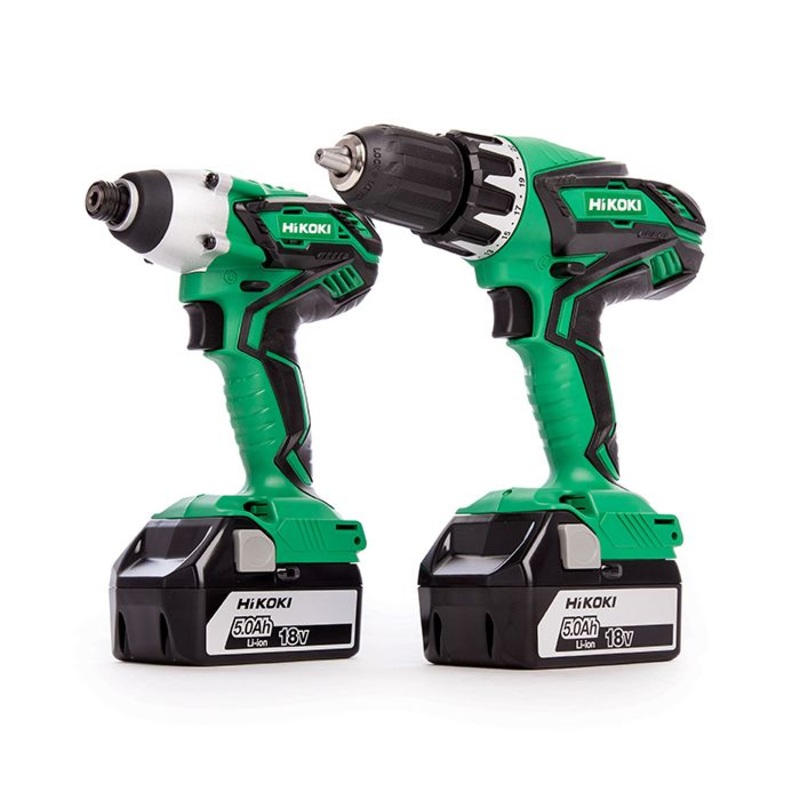 KC18DGL – 2 Piece 18V Cordless Kit with DV18DGL & WH18DGL (includes  2 X 5.0 Ah Batteries)