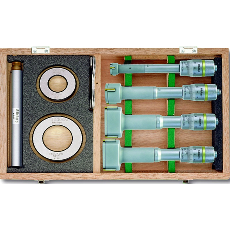 Mitutoyo 3-Point Internal Micrometer Holtest Set 20-50mm (4 pcs.) 368-913