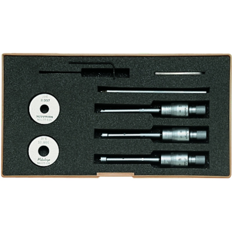 Mitutoyo 3-Point Internal Micrometer Holtest Set 6-12mm 368-911