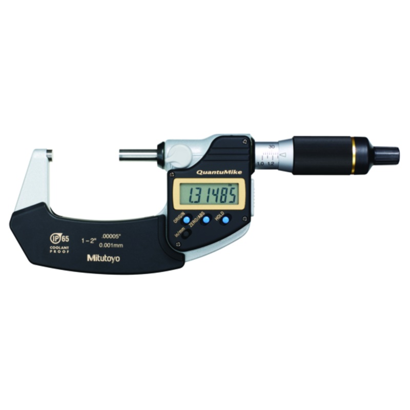 Mitutoyo Digital Micrometer QuantuMike IP65 Inch/Metric, 25-50mm/1-2 293-186-30 No Output