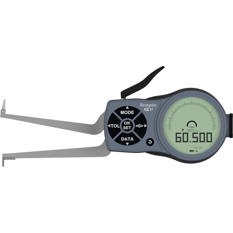 Kroeplin Digital Internal 3-Point Caliper Gauge 40-60mm, 0.001mm, L240P3