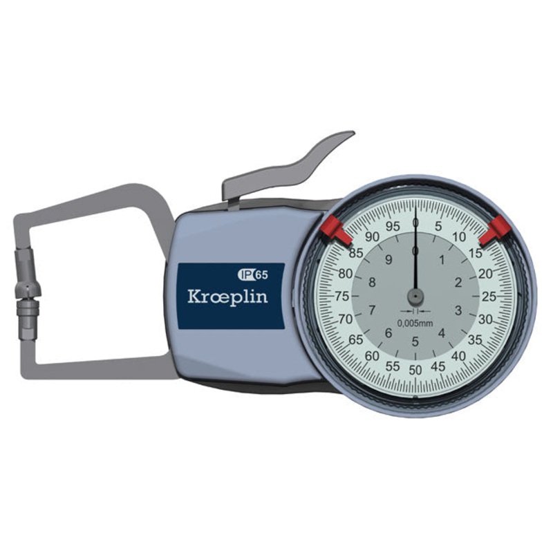 Kroeplin External Dial Caliper Gauge , 0,005mm D110T, 0-10mm ( Mitutoyo Equivalent 209-403)