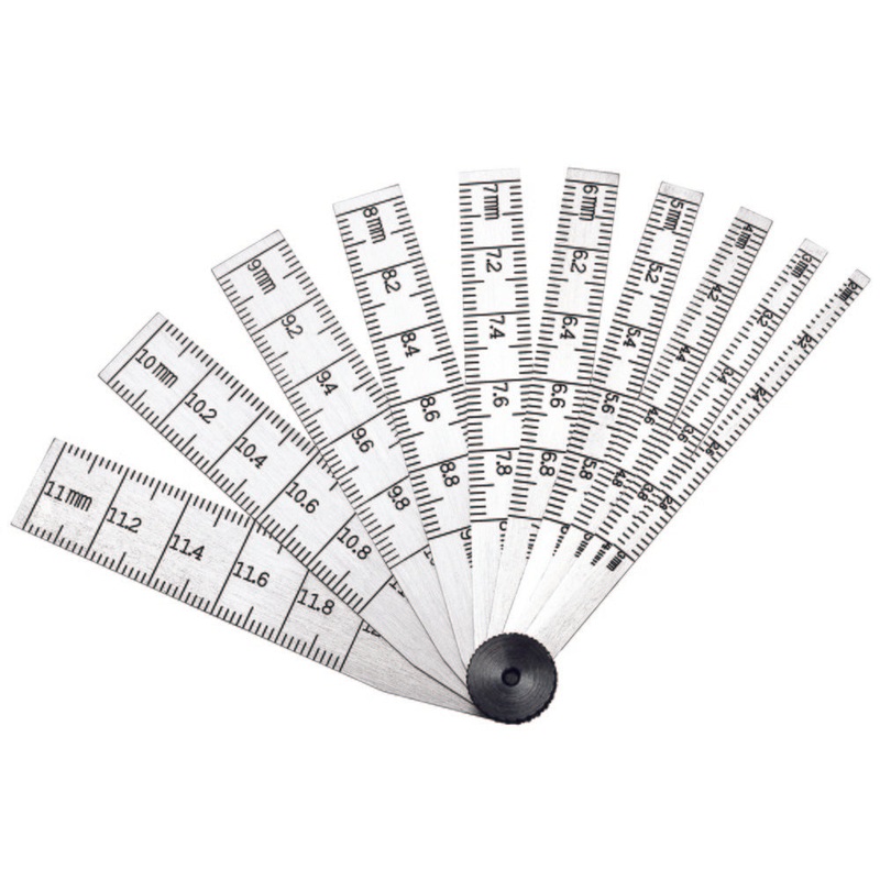 The Starrett 269 Taper Gauge features .001 graduation, .100-500 range, is 2-1/2 in Length with 8 leaves.