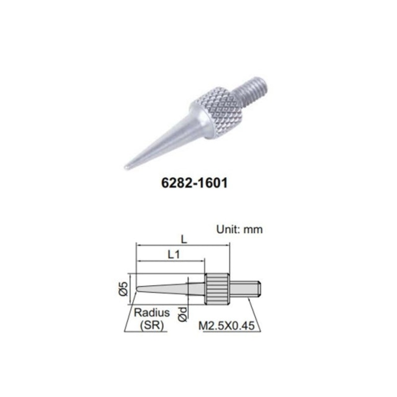 Needle Contact Point INSIZE 15mm (6282-1601) m2.5 x .45 L=15mm