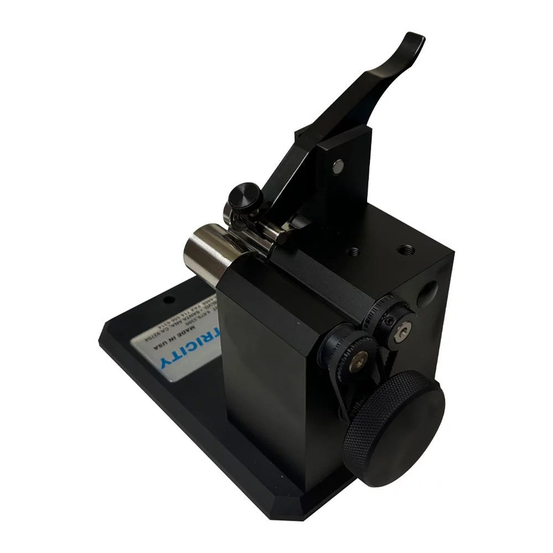 Universal Punch Concentricity Gauge – J Series – Surface Plate or Comparator Concentricity Gauge, Part Diameters: 1/8 – 1 (3mm to 25mm) Part Lengths: up to 4 (102mm) 3/32 (1mm) Capacity with Zero Style Rollers, Accuracy .004mm/.00016