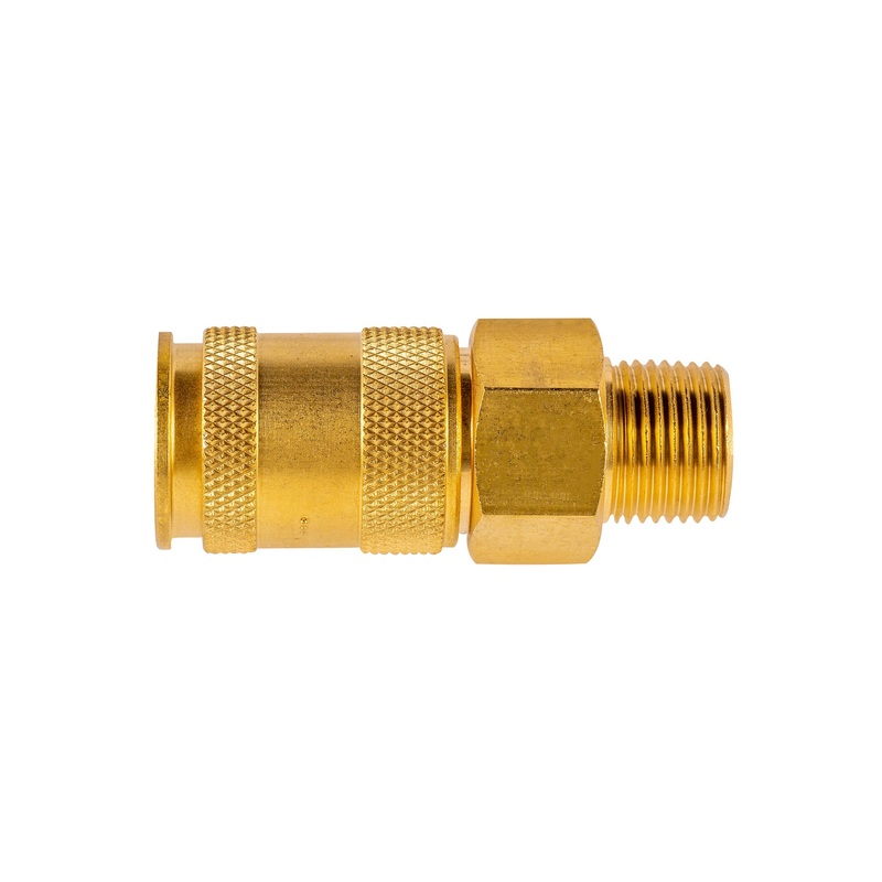 1/4 Quick Disconnect Universal Brass Coupler – 3/8 MNPT