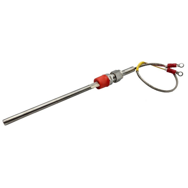 K-Type Thermocouple|1/4″ NPT, 150mm, Stainless Steel|K-type Extension Lead, 5000mm