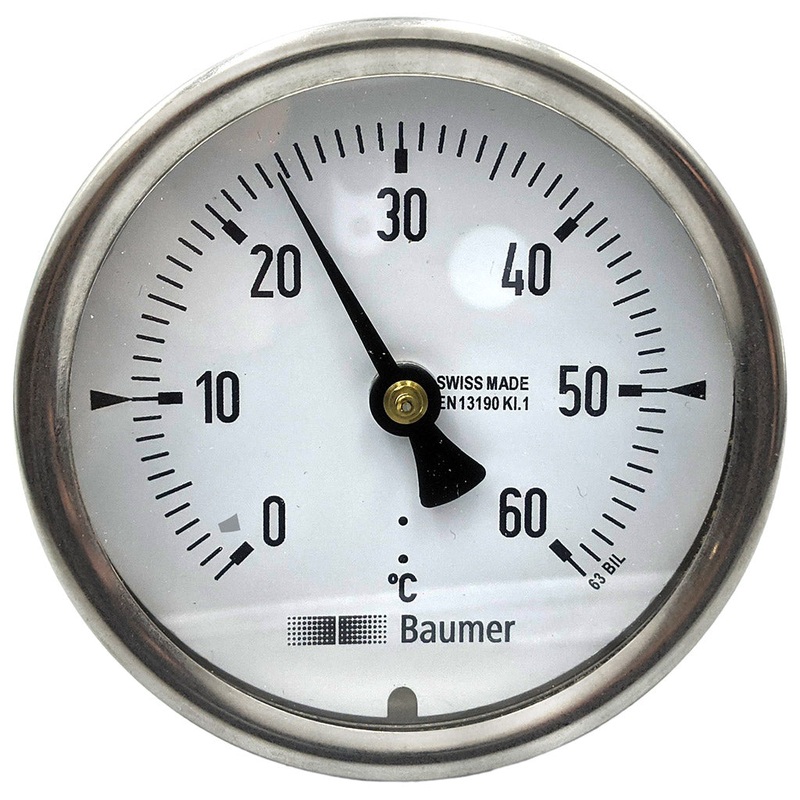 TBI080 80mm Rear-Entry Temperature Gauge