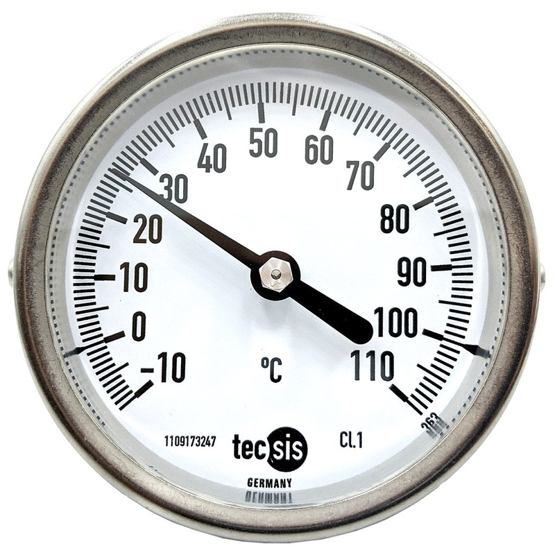 TM207 80mm Rear-Entry Temperature Gauge