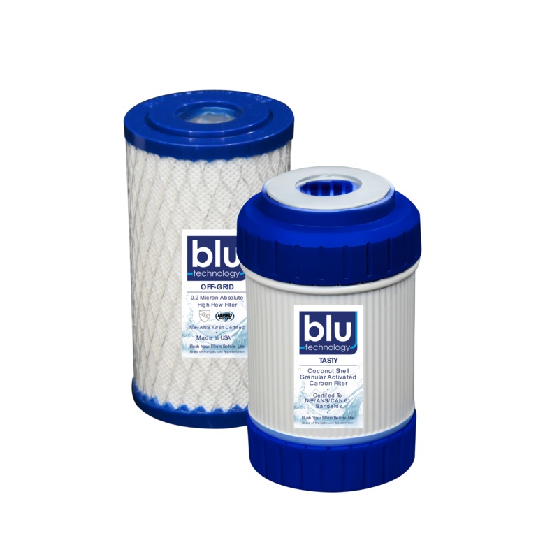 2 Stage OFF-GRID UPGRADE Water Filter Recharge Pack | 5-inch