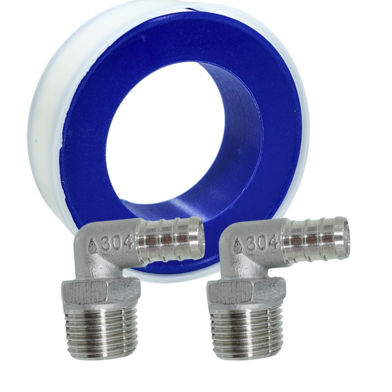 Male 1/2 NPT 90 Degree PEX Modification Kit