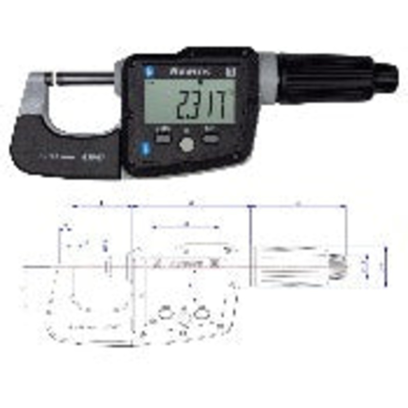 Bowers DigiMic – Digital External Micrometer 0-25mm