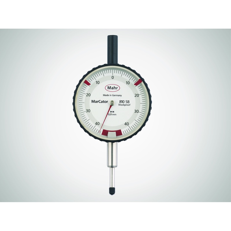 Mahr MarCator 810 SB Safety Dial Indicator – Range: 0.8 mm ; Graduation 0.01mm ; DIN 878 ; Shockproof