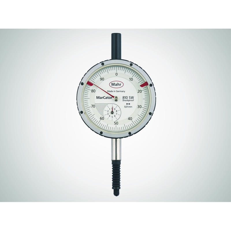 Mahr MarCator 810 SW IP54 Dial Indicator – Range: 10mm ; Graduation: 0.01mm ; DIN 878 ; IP54 ; Shockproof