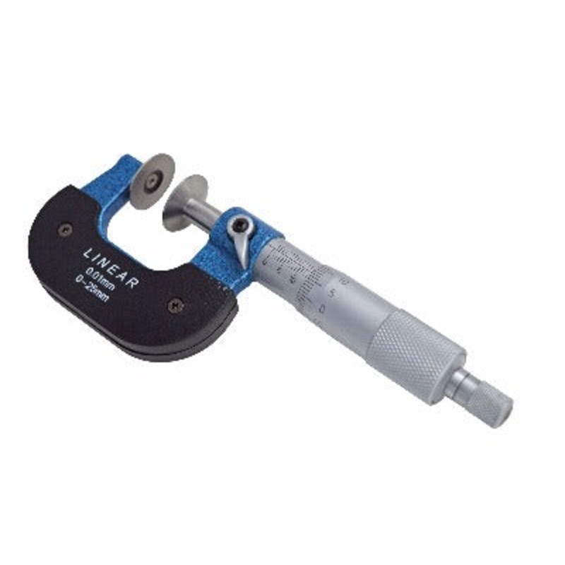 Disc Micrometers DIN 863 – 0-25mm/0-1 ; 25-50mm/1-2 Resolution: Metric 0.01mm, Inch 0.0001