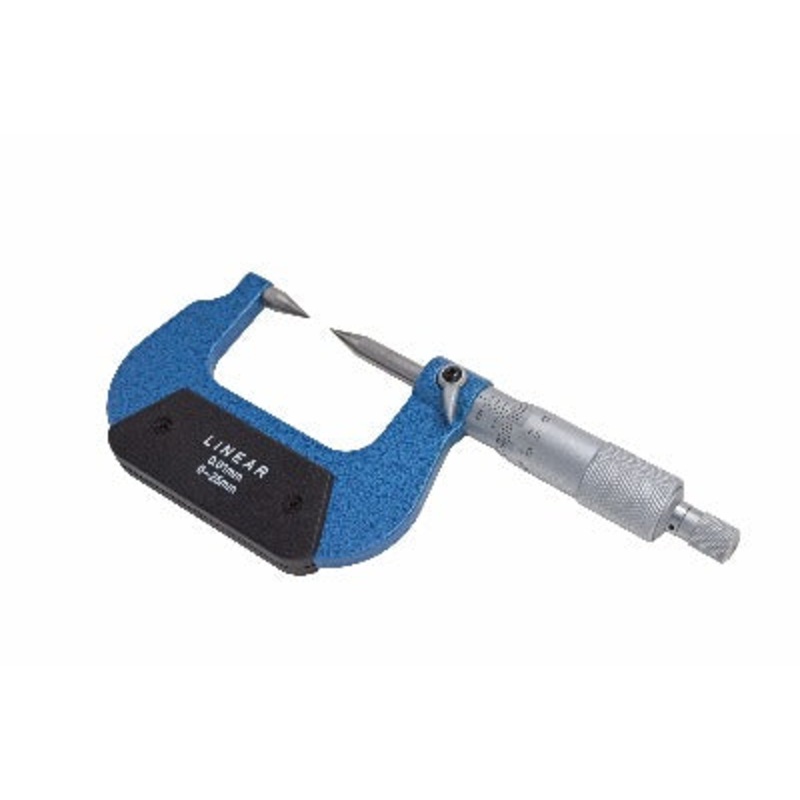 Point Micrometers DIN 863 – 0-25mm/0-1 ; 25-50mm/1-2 Resolution: Metric 0.01mm, Inch 0.0001