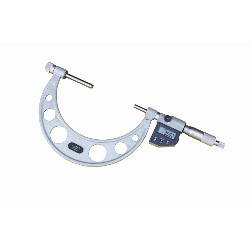 Digital Interchangeable Anvil Micrometer IP54 Splash Proof DIN 863, 0-150mm/0-6, Resolution: 0.001mm/0.00005