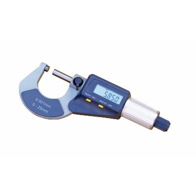 Digital Micrometer IP40 DIN 863, 0-25mm.-1, Resolution: 0.001mm/0.00005