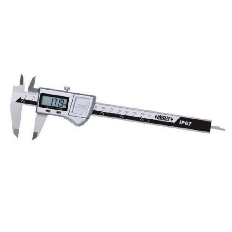 Insize 1115 Series IP67 Waterproof Stainless Steel Digital Caliper (0-150mm, 0-200mm, 0-300mm)
