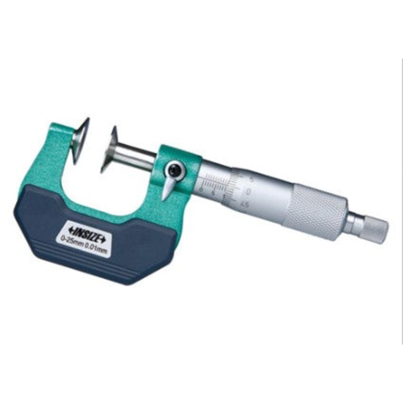 Disk Micrometer | Insize 3282 Series | Range 0-25mm | 25-50mm | 50-75mm | 75-100mm | DIN863-3 | Graduation 0.01mm