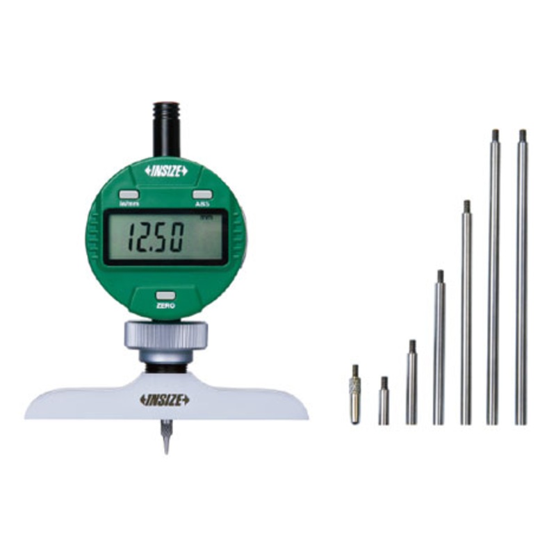Digital Depth Gauges | Insize 2141 Series | Range 0-300mm/0-12 | Resolution 0.01mm/0.0005 ; 0.001mm/0.00005