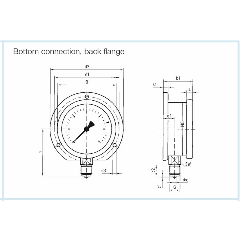 Afriso Optional Extras for 50mm, 63mm and 100mm Pressure Gauges
