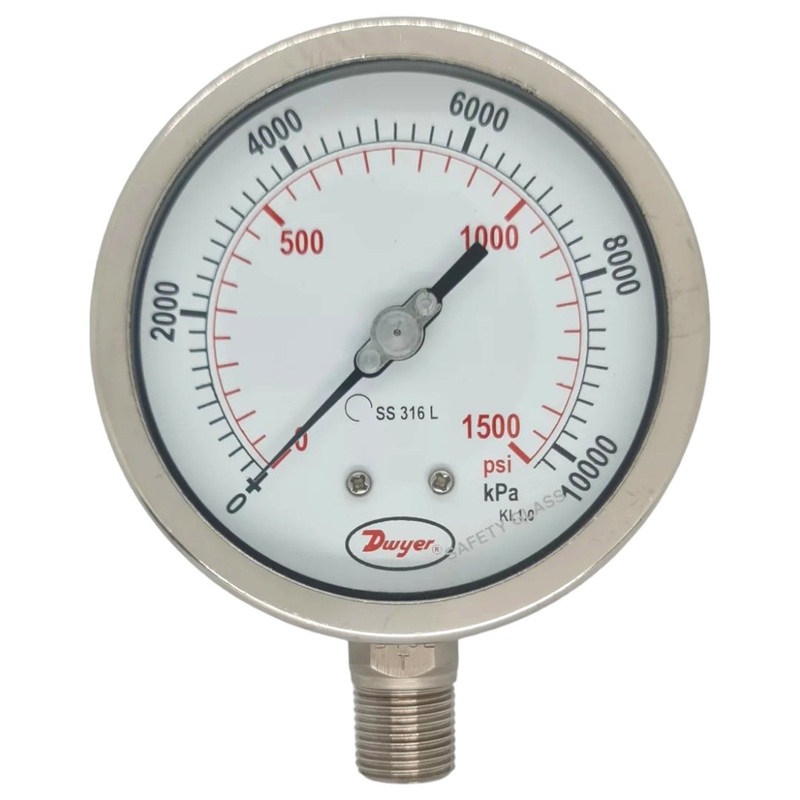 Dwyer 100mm All Stainless Steel Pressure Gauge
