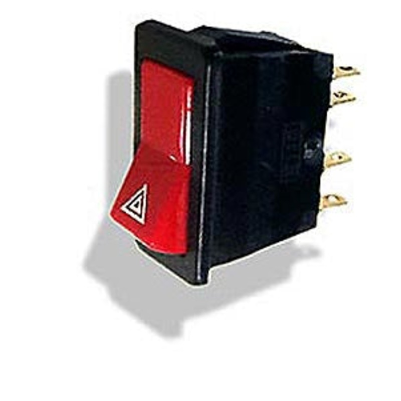 Illuminated hazard warning rocker switch – CLS0143