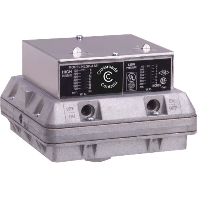 HLGP-A – High/Low Double Gas Pressure Switch – Manual Reset