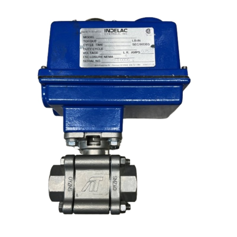 Electric Actuator Ball Valve Assembly with Indelac R series