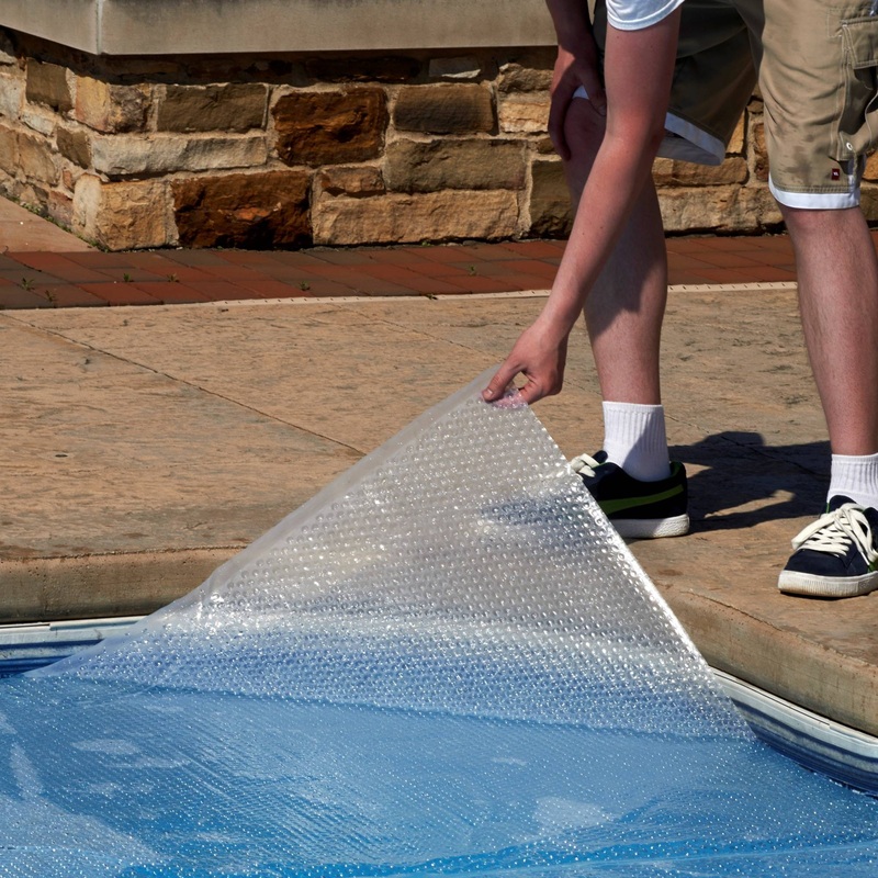 14-mil Solar Blanket for Rectangular In-Ground Pools – Clear
