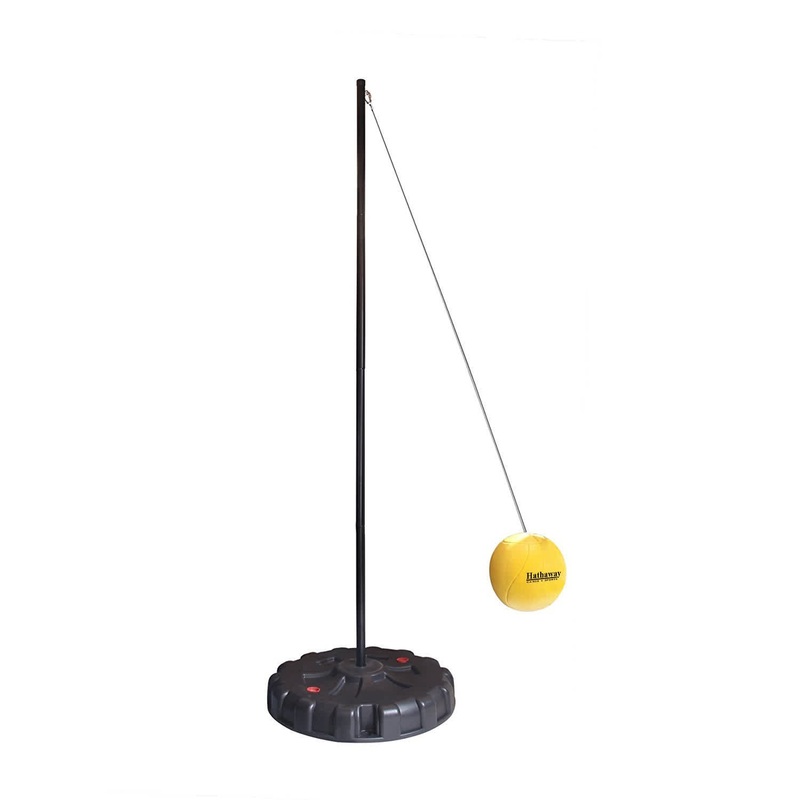 Tetherball Set with Fillable Base Black/Yellow