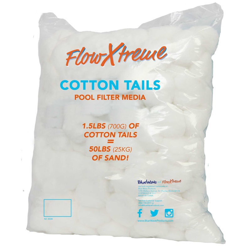 FlowXtreme CottonTails Filter Media 1.5-lbs Bag (Replaces 50-lbs Sand)