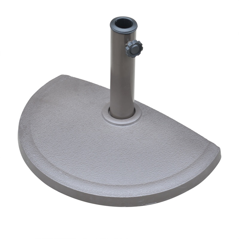 20-lb All-Weather Outdoor Resin Half Umbrella Base – Bronze