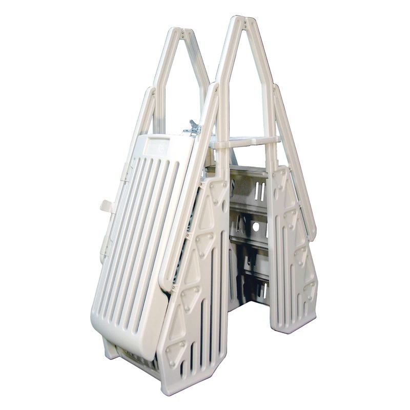 Neptune A-Frame Entry System for Above Ground Pools – White