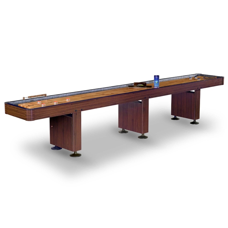 Challenger Shuffleboard Table – Walnut Finish
