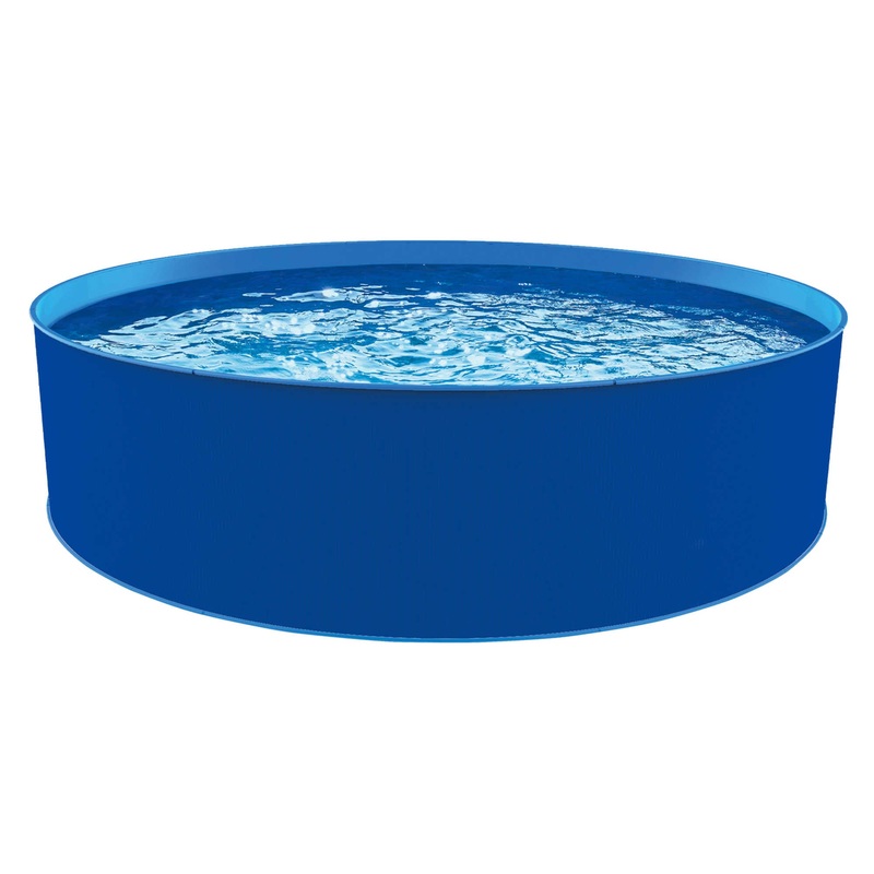 Blue Wave Cobalt Steel Wall Pool Package – 12-ft Round 36-in Deep