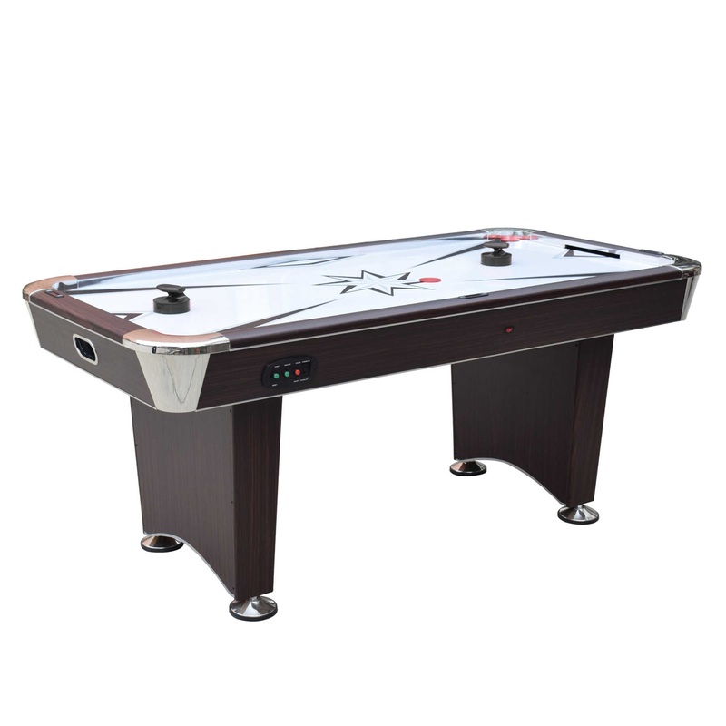 Midtown II 6-ft Air Hockey Table with LED Scoring – Dark Cherry Finish