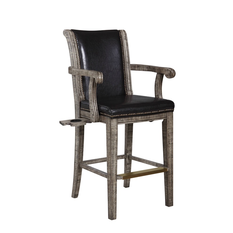 Montecito 29-in High Top Deluxe Spectator Chair – Rustic Gray