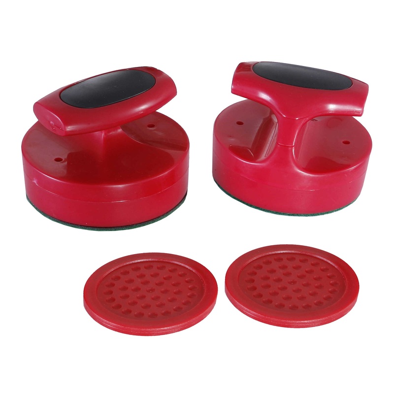 Pro-Series Air Hockey 4-in Strikers and 3-in Pucks – Red