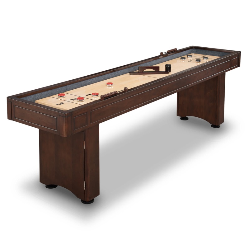 Austin 9-ft Shuffleboard Table – Mahogany Finish