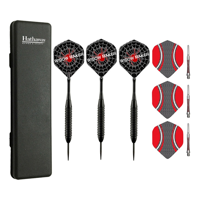 Widowmaker Steel Tip Darts with Brass Barrels – 3 Piece Set