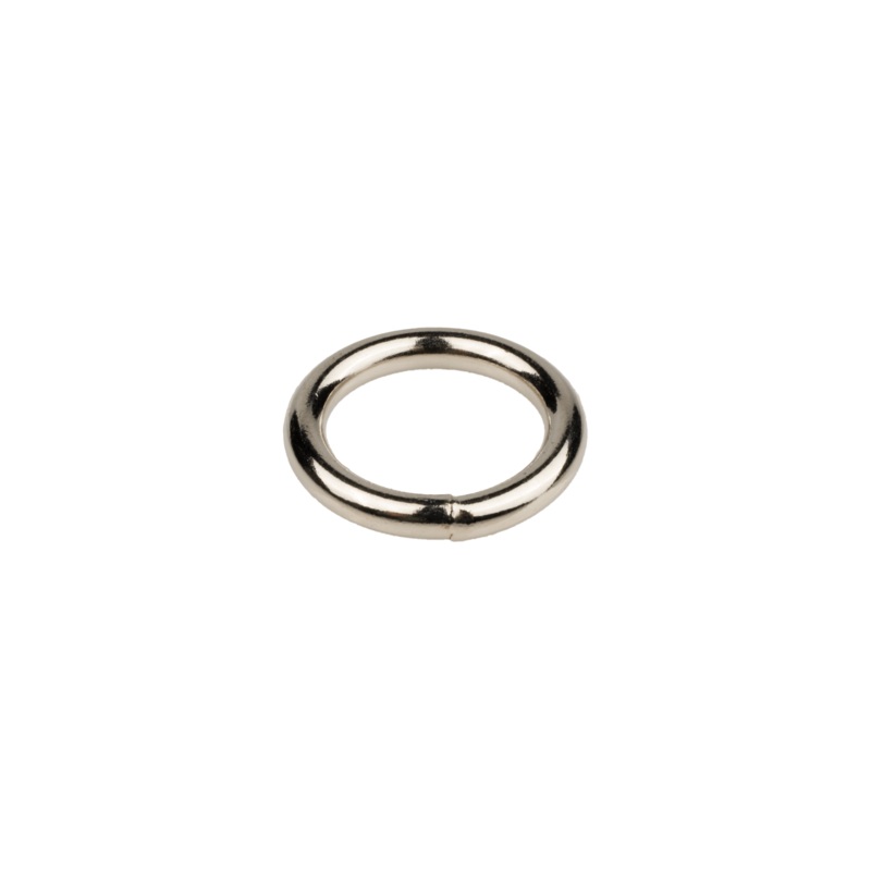1 Metal O-Ring #6 Gauge|Nickel|1 inch|Bag (200 Pieces)|Case (1,000 Pieces)