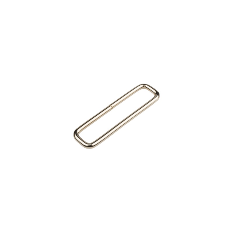 2 Metal Rectangle #10 Gauge|Nickel|2 inches|Bag (500 Pieces)|Case (2,500 Pieces)