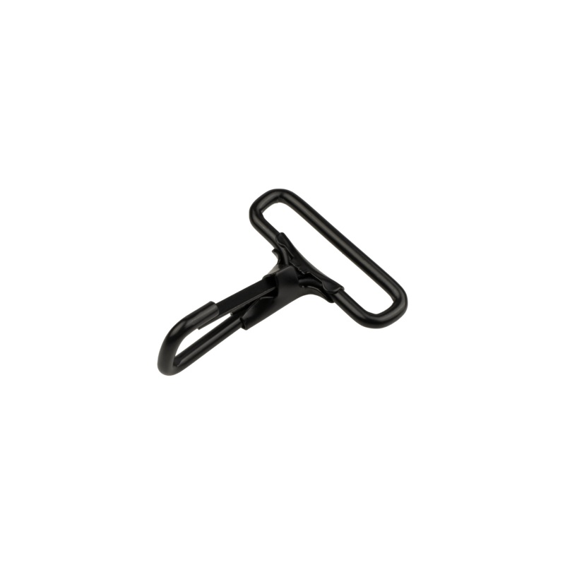 007 Steel Snap Hook|Black|Nickel|1 1/2 inches|2 inches|Bag (250 Pieces)|Case (1,250 Pieces)|Bag (100 Pieces)|Case (1,000 Pieces)