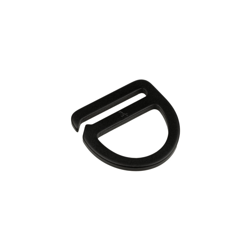 Aluminum E-Ring 1|Black|DULL Nickel|1 inch|Sample (5 Pieces)|Bag (100 Pieces)|Case (1,000 Pieces)