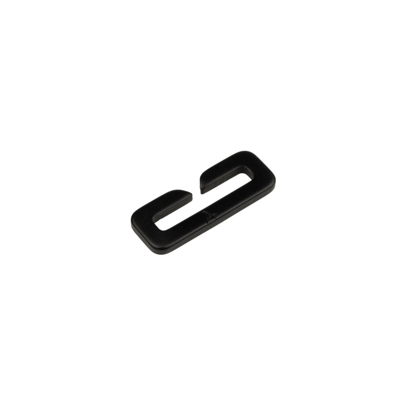Aluminum Strap Keeper 1|Black|DULL Nickel|1 inch|Sample (5 Pieces)|Bag (100 Pieces)|Case (1,000 Pieces)