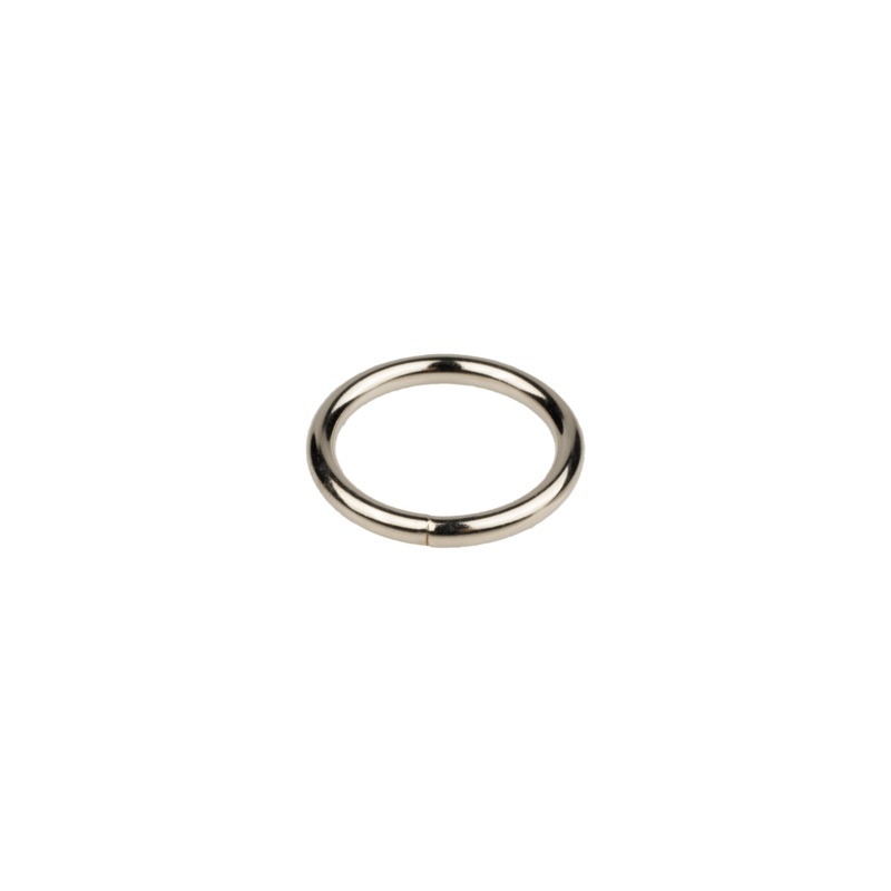 1 Metal O-Ring #10 Gauge|Nickel|1 inch|Bag (500 Pieces)|Case (3,000 Pieces)