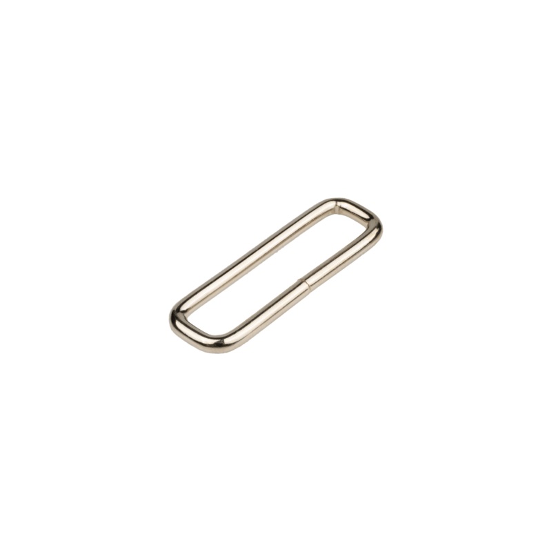 2 Metal Rectangle #9 Gauge|Nickel|2 inches|Bag (300 Pieces)|Case (1,500 Pieces)
