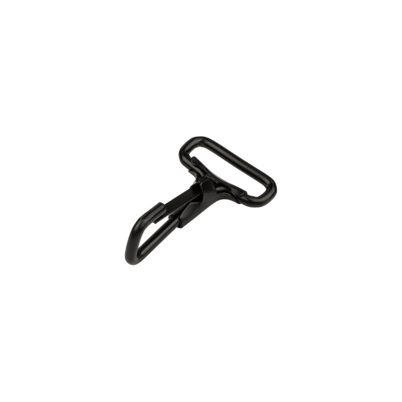 005 Steel Snap Hook|Black|Nickel|1 inch|Bag (100 Pieces)|Case (1,000 Pieces)